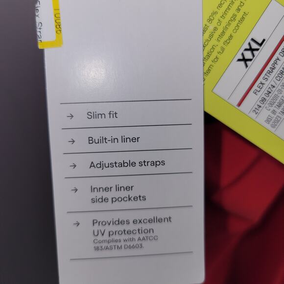 All in Motion Women Dress Size 2XL Red Pockets Liner Tennis UV Adjustable - Picture 6 of 11